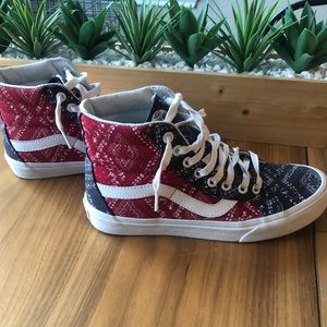 Red White & Blue Vans